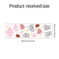 Detail view of cartoon elephant wall stickers set with 30x90cm dimension specs - 30*90CM (FX-D459)