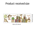 Detail view of cartoon owl wall decals with 30x90cm dimensions for kids room decor - 30x90cm/FX-D439