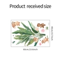 Detailed layout of cartoon bear and tropical plant wall stickers in 60x40cm size - 40x60cm (FX-E234)