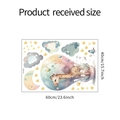 Spécifications de taille pour stickers muraux girafe et montgolfière de dessin animé - 40*60CM (FX-E229)