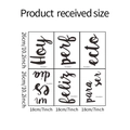 Vue détaillée de 6 stickers muraux espagnols avec spécifications de dimensions - 18*26CM*6PCS (FX-A358)