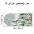Detailed dimensions of forest animals wall stickers showing 55x120cm product size - 55*120CM/FX-F460 Cream White