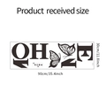Detaillierte Maße des HOME Schmetterling Wandtattoos 90cm x 30cm für die Wanddekoration - 30*90CM/FX-A364
