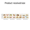 Set of 4 dinosaur and rainbow wall stickers in boho style with detailed dimensions - 20*30cm*4pcs