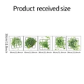 Detail van 30cm kunstmatige klimop muurstickers met zwart gaasframe set van vijf stuks - Groene Plant Raster Combinatie (FX-F467)