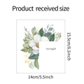Product received size guide for 14x15.5cm floral light switch wall sticker decoration - 14*15.5CM (fun-kg25)