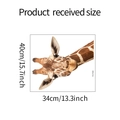 Vue détaillée du sticker mural girafe avec dimensions de réception de 40x34cm - 34*40CM/FX-F482
