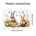 Detailed size specifications for Easter bunny wall stickers showing 60x40cm dimensions - 40*60CM/fun-e17