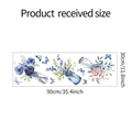 Detalle del vinilo decorativo floral 30x90cm con mariposas y flores para dormitorio - 30x90cm