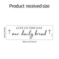 Detailed size specification for religious wall sticker FX-A386 measuring 60x18cm - 18*60CM (FX-A386)