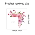 Adesivo murale con fiori di ipomea per interruttore della luce, misura 16cm x 16cm - Stile Floreale Rosa e Viola (fun-kg36)