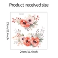 Tabella taglie dettagliata per adesivi murali fiori acquerello misure 29cm x 11,4 pollici - 29x29cm (fun-m43)