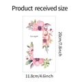 Detailansicht der Aquarell-Blumenwandaufkleber mit Maßen von 20 cm x 11,8 cm - 20*11.8CM (fun-kg34)