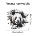 Gedetailleerde afmetingen voor de 3D panda muursticker van 40x39 cm grootte - 39*40CM (fun-f41)
