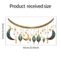 Tabla de tallas para pegatinas de pared de luna y linterna de Ramadán 60cm x 32cm - 32*60CM(FX-F604)