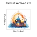 Dettaglio dell'adesivo murale castello islamico con dimensioni di 25 cm x 29 cm - 25*29CM/M-326