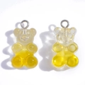 DIY yellow gradient gummy bear resin pendants for jewelry making and keychains - Gradient Yellow (A7-350)