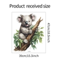 Vue détaillée du sticker mural koala avec spécifications de taille 39x47cm - 39*47CM/fun-f62