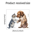 Dettaglio dimensioni adesivo gatto e cane che mostra 29cm di larghezza e 25cm di altezza totale - 25*29CM/fun-m53