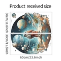 Spécifications détaillées de taille pour stickers muraux astronaute et espace - Style Astronaute Univers Onirique (fun-b23)