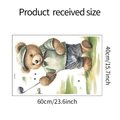 Cartoon golf bear wall sticker dimensions detail showing 60cm width and 40cm height - 40*60cm/fun-e26