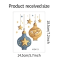 Detalle que muestra las dimensiones de 18,5x14,5 cm del vinilo de pared Ramadan KG413 - 14.5*18.5CM