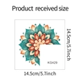 Detailierte Maßzeichnung für Mandala Wandtattoo Aufkleber in 14,5cm für Heimdeko - 14.5*14.5cm (KG429)