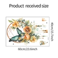 Detaillierter 60x40cm Wandtattoo-Bogen mit Schmetterling- und Traumfänger-Blumenmotiven - 40*60CM/FX-E316