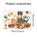 Detailed sheet of Arabic teapot and lantern wall stickers with 60x40cm dimensions - 40*60CM/FX-E323