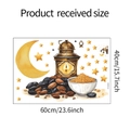 Makro-Layout der Ramadan Eid Sterne Mond Wandsticker mit Maßen der Bogen von 60x40cm - 40x60CM (FX-E325)