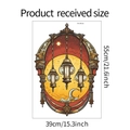 Tamaño de hoja de 39x55cm que muestra pegatinas de pared de linternas y luna creciente - Estilo de Linterna Vintage (FX-F610) / 39cmx55cm