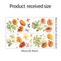 Detailansicht der Mohnblumen-Wandsticker und Schmetterlings-Dekos mit Maßen 30x90cm - 30x90cm (2 Stück) fun-c18