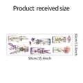 Pegatinas de pared botellas flores acuarela dimensiones del producto 90x30cm vista de diseño - 30x90cm (fun-d6)