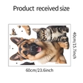 Detailweergave van PVC muursticker met hond en kat inclusief de afmetingen ervan - 40*60CM/fun-e49