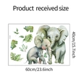 Detail view of cartoon elephant wall stickers with dimensions 60x40cm for home decor - 40*60cm(fun-e61)