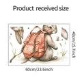 Detailed sheet showing the 40x60cm product received size of rabbit wall sticker - 40*60CM/fun-e59