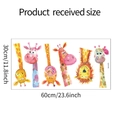 Dimensioni dell'adesivo murale famiglia di giraffe 60x30cm per camera bambini - 30*60CM/fun-b33