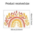 Detailed size specifications for cartoon leaf wall sticker measuring 60cm by 40cm - 40x60cm