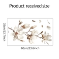 Statische Fensterfolie mit weißen Magnolienblüten, Produktmaße 60cm x 35cm - 35*60CM (fun-g8)