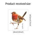 Detailed size view of fun-kg70 cartoon bird wall sticker measuring 14cm x 14.5cm - 14.5*14cm/fun-kg70