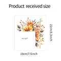 Gedetailleerde maattabel van de 21x19cm aquarel bloem en blad muursticker stickers - 19*21CM/fun-kg57