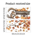 Tabella taglie dettagliata per due adesivi murali 30x60cm con scoiattoli e foglie d'acero - Stile Scoiattolo Cartone Animato Zucca Carrello Foglia Di Acero (fun-b38)