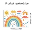 Detaillierte Bogen mit Regenbogen Wolken und Sonne Wandtattoos 60x40cm für Kinderzimmer - 40*60CM/fun-e92