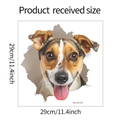 Gedetailleerde afmetingen van de 29x29cm Jack Russell Terrier 3D-muursticker met muureffect - 29x29cm