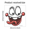 Details zur Clown-WC-Aufkleber-Größe 29cm mit Produktcode m142 für das Badezimmer - 29cmx29cm(fun-m142)