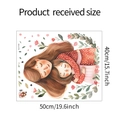 Detailed size specifications for cartoon mother and child hug wall sticker 50cm x 40cm - 40*50CM (fun-f143)