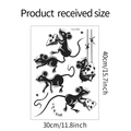 Detailed sheet size layout for cute cartoon mouse and cheese wall stickers measuring 30x40cm - 30x40cm