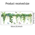 Details zu grünem Blatt und Schmetterling Wandaufkleber mit genauen Maßen - 39*90CM/fun-h7