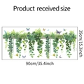 Schema dettagliato delle dimensioni degli adesivi murali in PVC con piante e farfalle - 39*90CM/fun-h6