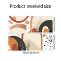 Detaillierte Größenangaben für das Wandtattoo Set mit minimalistischen Bögen in Erdtönen - 39*98CM*2PCS/fun-L034